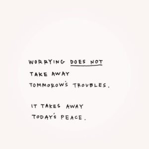 peace inspirational anxiety quote