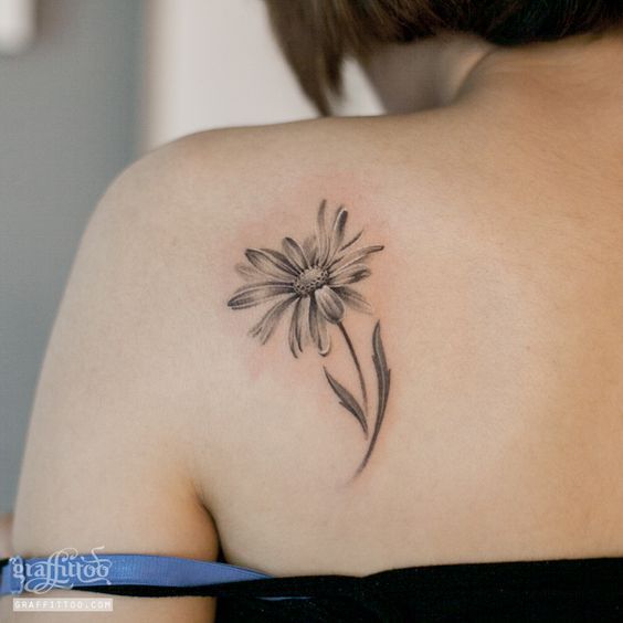 ankle-bouquet-daisy-flower-tattoo