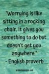 rocking chair inspirational anxiety quote