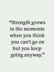 strength inspirational depression quote